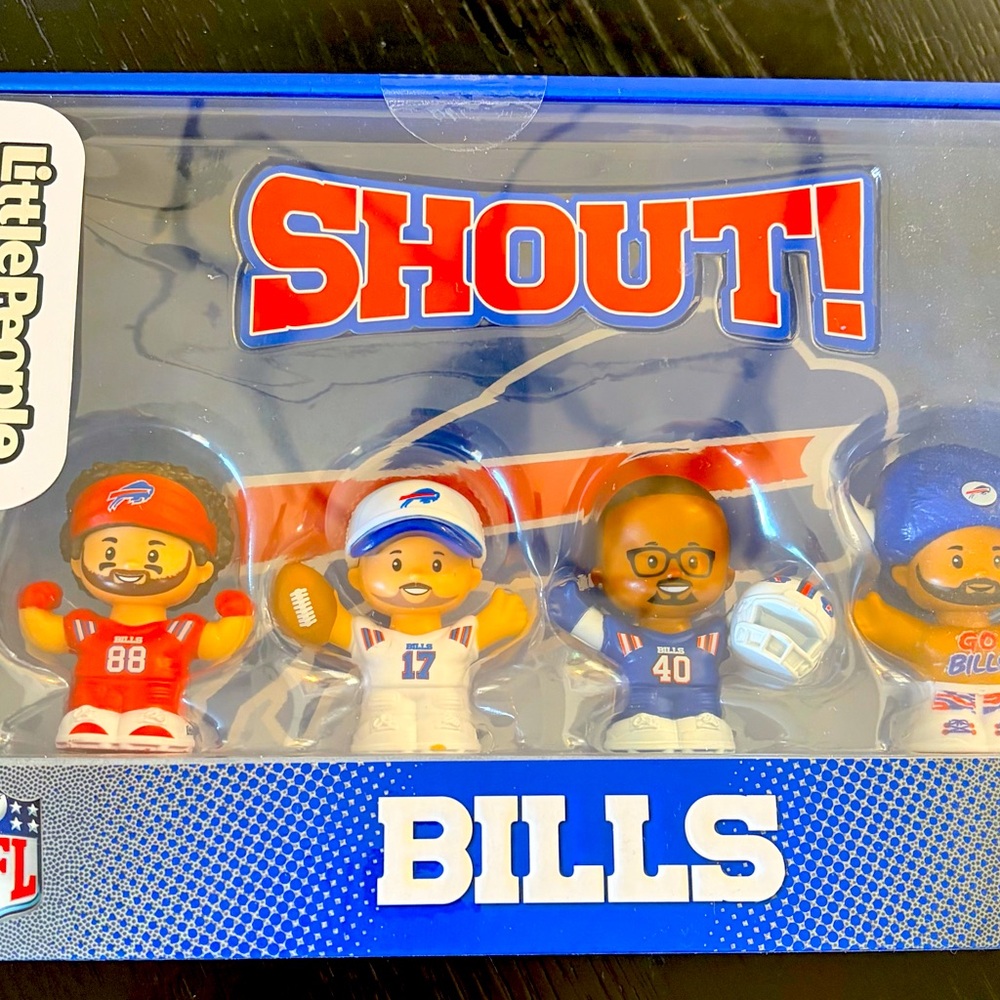 New In Box Fisher Price Buffalo Bills Little People set